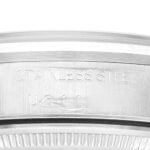 Rolex Air King 34mm Black Dial Smooth Bezel Steel Mens Watch 14000