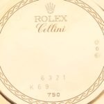 Rolex Cellini Cestello Yellow Gold MOP Diamond Ladies Watch 6321