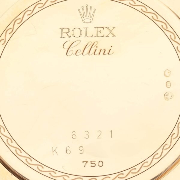 Rolex Cellini Cestello Yellow Gold MOP Diamond Ladies Watch 6321