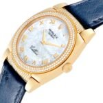 Rolex Cellini Cestello Yellow Gold MOP Diamond Ladies Watch 6321