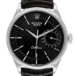 Rolex Cellini Date White Gold Automatic Black Dial Mens Watch 50519