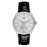 Rolex Cellini Dual Time Automatic White Gold Silver Dial Mens Watch 50529