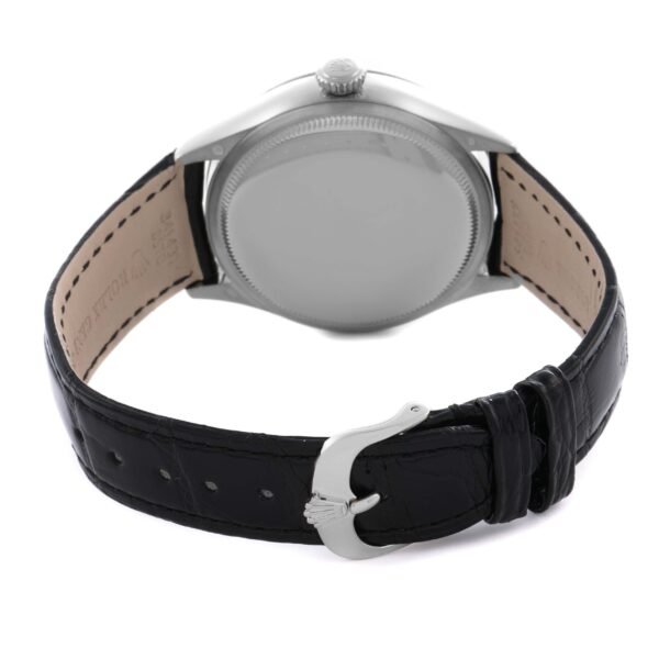 Rolex Cellini Dual Time Automatic White Gold Silver Dial Mens Watch 50529