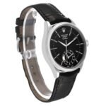 Rolex Cellini Dual Time White Gold Black Dial Automatic Mens Watch 50529 Card
