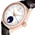 Rolex Cellini Moonphase White Dial Rose Gold Mens Watch 50535