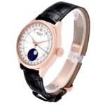 Rolex Cellini Moonphase White Dial Rose Gold Mens Watch 50535 Box Card