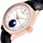 Rolex Cellini Moonphase White Dial Rose Gold Mens Watch 50535 Box Card