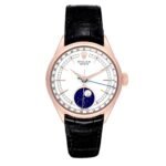 Rolex Cellini Moonphase White Dial Rose Gold Mens Watch 50535 Box Card