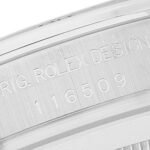 Rolex Cosmograph Daytona 18K White Gold Black Dial Mens Watch 116509