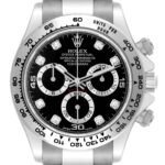 Rolex Cosmograph Daytona 18K White Gold Diamond Mens Watch 116509 Box Card