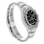 Rolex Cosmograph Daytona 18K White Gold Diamond Mens Watch 116509 Box Card