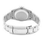 Rolex Date 34 Steel White Gold Black Diamond Dial Mens Watch 115234