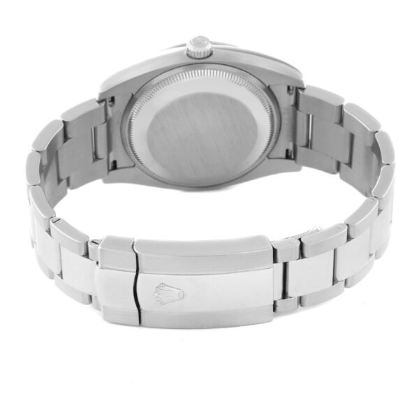 Rolex Date Black Dial Steel Mens Watch 115200 Box Card