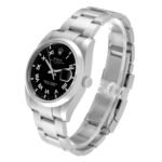 Rolex Date Black Dial Steel Mens Watch 115200 Box Card