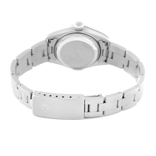 Rolex Date Blue Dial Steel Ladies Watch 69160 Box Papers