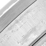 Rolex Date Engine Turned Bezel Steel Mens Watch 15210 Box Papers