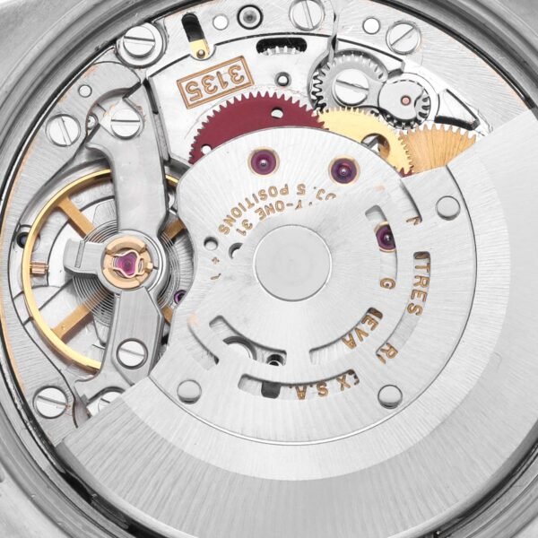 Rolex Date Engine Turned Bezel Steel Mens Watch 15210 Box Papers