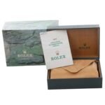 Rolex Date Engine Turned Bezel Steel Mens Watch 15210 Box Papers