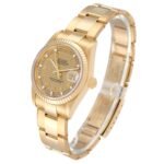 Rolex Datejust 31 Midsize 18K Yellow Gold Diamond Watch 68278