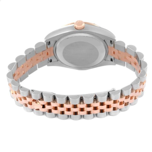 Rolex Datejust 31 Midsize Steel Everose Gold Chocolate Dial Diamond Watch 178341