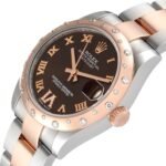 Rolex Datejust 31 Midsize Steel Everose Gold Diamond Watch 178341 Box Card