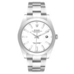 Rolex Datejust 41 White Dial Steel Mens Watch 126300 Box Card