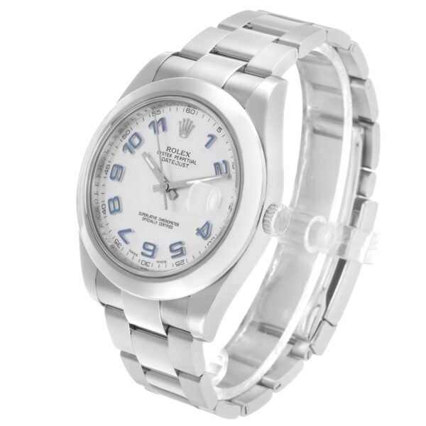 Rolex Datejust II 41mm Blue Numerals Steel Mens Watch 116300