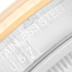 Rolex Datejust Vignette Diamond Dial Steel Yellow Gold Watch 16233 Box Papers