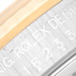 Rolex Datejust Vignette Diamond Dial Steel Yellow Gold Watch 16233 Box Papers