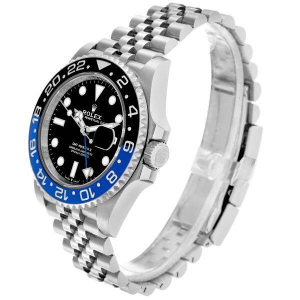 Rolex GMT Master II Batgirl Bezel Steel Automatic Mens Watch 126710 Box Card