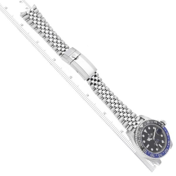 Rolex GMT Master II Batgirl Black Blue Bezel Steel Mens Watch 126710 Box Card