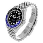 Rolex GMT Master II Batgirl Black Blue Bezel Steel Mens Watch 126710 Box Card