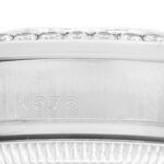 Rolex President Datejust Midsize Platinum Ice Blue Diamond Ladies Watch 178286