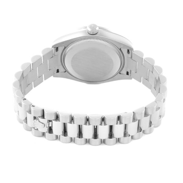 Rolex President Datejust Midsize Platinum Ice Blue Diamond Ladies Watch 178286