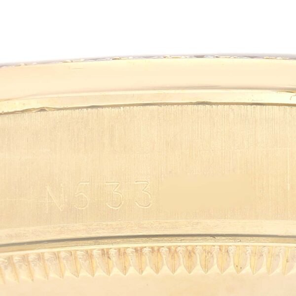 Rolex President Datejust Midsize Yellow Gold Diamond Ladies Watch 68288 Papers