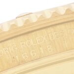 Rolex Submariner 40 Yellow Gold Blue Dial Mens Watch 16618 Box Papers