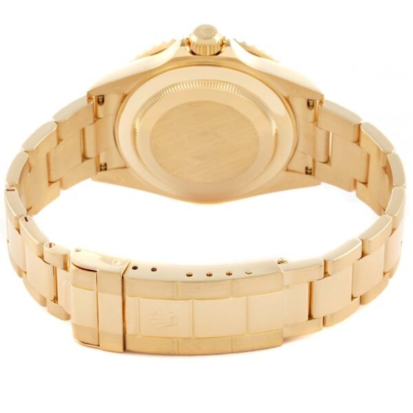 Rolex Submariner 40 Yellow Gold Blue Dial Mens Watch 16618 Box Papers