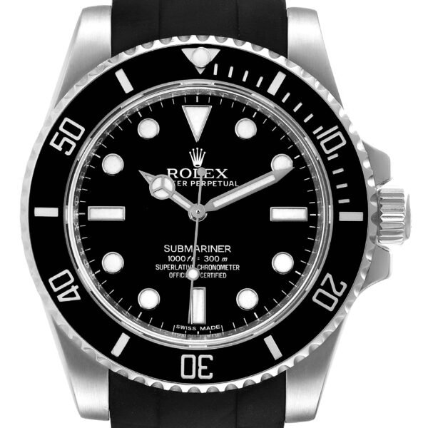 Rolex Submariner 40mm Black Dial Ceramic Bezel Steel Mens Watch 114060