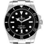 Rolex Submariner 40mm Black Dial Ceramic Bezel Steel Watch 114060