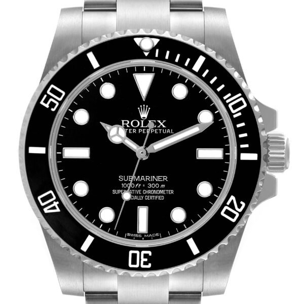 Rolex Submariner 40mm Black Dial Ceramic Bezel Steel Watch 114060 Box Card