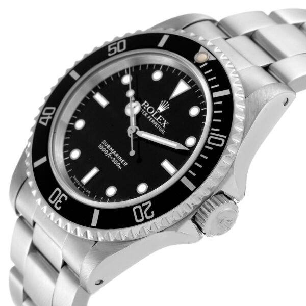 Rolex Submariner 40mm No Date 2 Liner Steel Mens Watch 14060