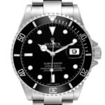 Rolex Submariner Date Steel Mens Watch 16610 Box Card