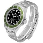 Rolex Submariner Kermit Green Bezel Y Serial Flat 4 Steel Mens Watch 16610LV