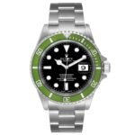 Rolex Submariner Kermit Green Bezel Y Serial Flat 4 Steel Mens Watch 16610LV