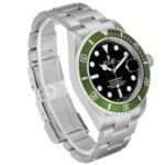 Rolex Submariner Kermit Green Bezel Y Serial Flat 4 Steel Mens Watch 16610LV