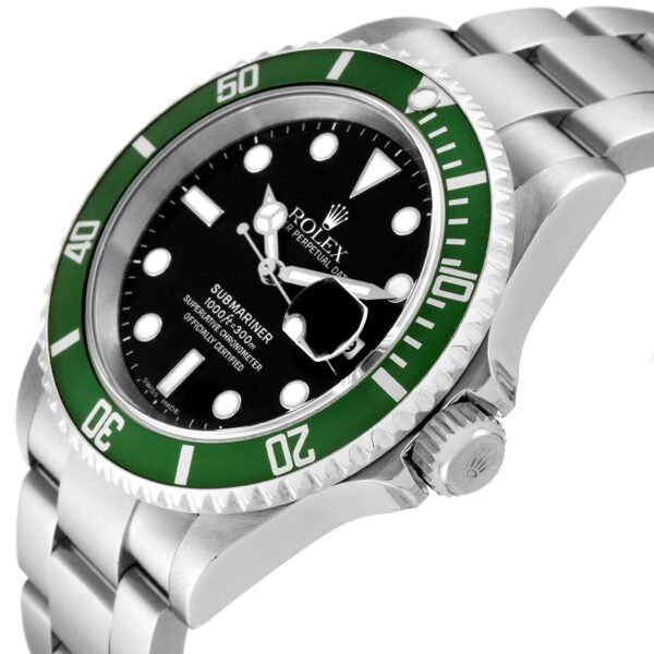 Rolex Submariner Kermit Green Bezel 50th Anniversary Mens Watch 16610LV Box Papers