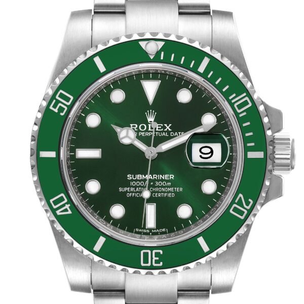 Rolex Submariner Hulk Green Dial Bezel Steel Mens Watch 116610LV Unworn