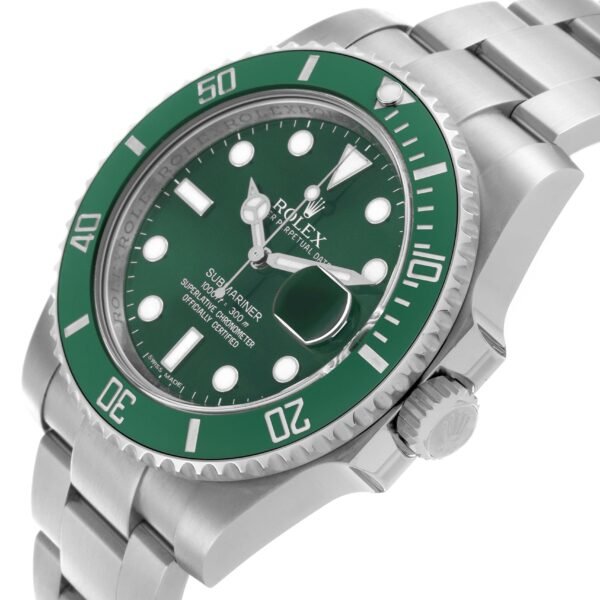 Rolex Submariner Hulk Green Dial Steel Mens Watch 116610LV Card