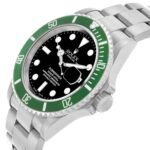 Rolex Submariner Kermit Flat 4 Green Bezel Steel Mens Watch 16610LV
