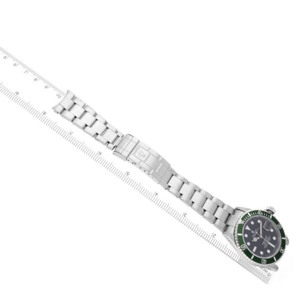 Rolex Submariner Kermit Flat 4 Green Bezel Steel Mens Watch 16610LV